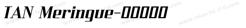 TAN Meringue字体转换